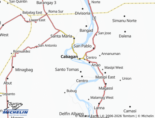 MICHELIN Casibarag Sur map - ViaMichelin