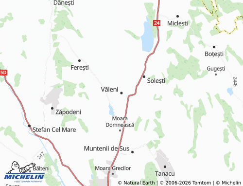 Carte MICHELIN Văleni - ViaMichelin