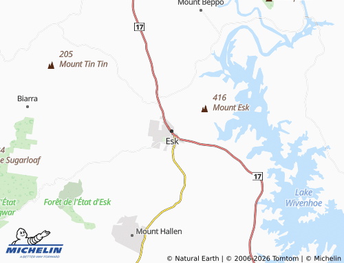 Mapa MICHELIN Esk - ViaMichelin
