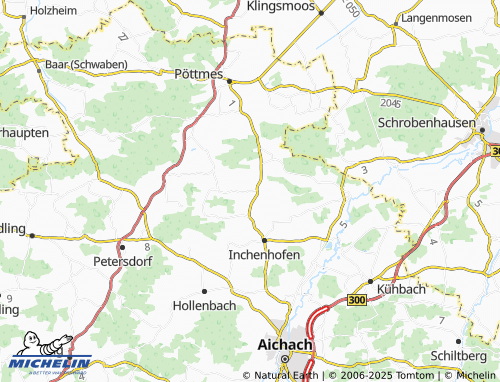 MICHELIN-Landkarte Unterbachern - ViaMichelin