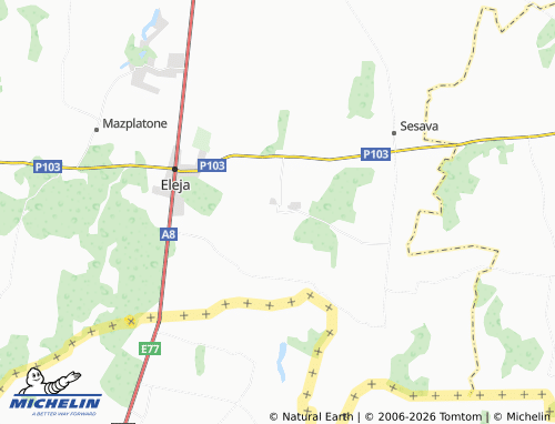 Mapa MICHELIN Bērvircava - ViaMichelin