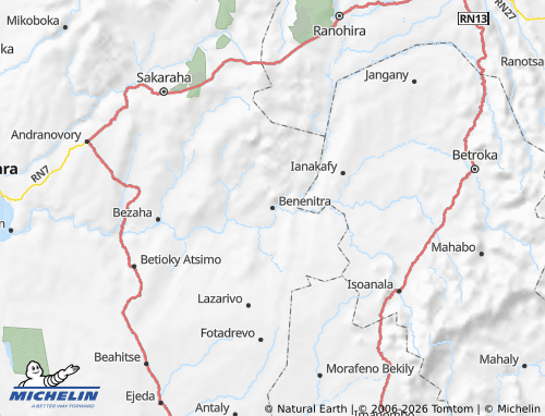 MICHELIN Benenitra map - ViaMichelin