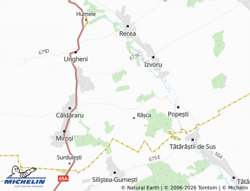 MICHELIN Adunați map - ViaMichelin