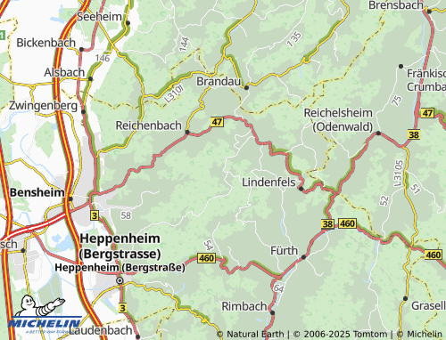 MICHELIN Knoden map - ViaMichelin