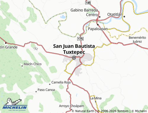 Mappa MICHELIN Del Sureste Segunda Etapa - ViaMichelin