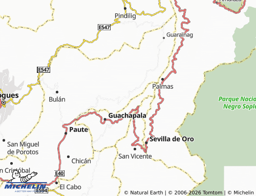 MICHELIN Tomebamba map - ViaMichelin