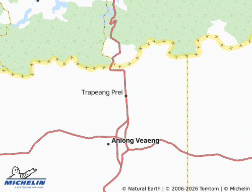 Mapa MICHELIN Trapeang Prei - ViaMichelin