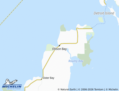Carte MICHELIN Ellison Bay - ViaMichelin