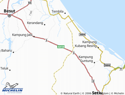 MICHELIN Kampung Anak Ikan map - ViaMichelin