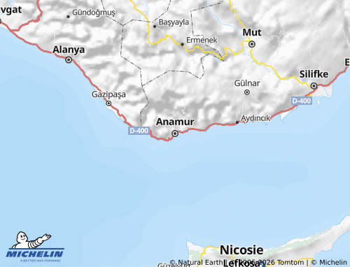 Mapa MICHELIN Anamur - ViaMichelin