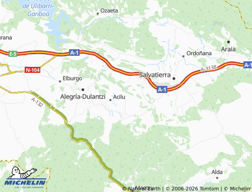 MICHELIN-Landkarte Txintxetru - ViaMichelin