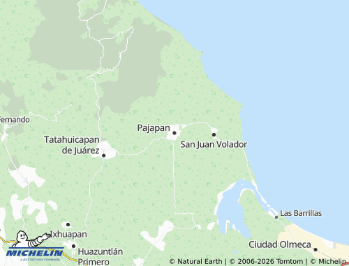 MICHELIN Pajapan map - ViaMichelin