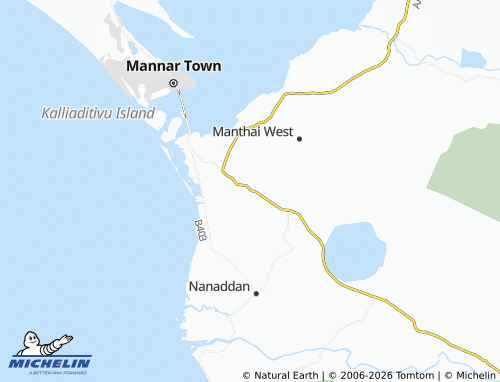 Mapa MICHELIN Kallikattaikadu - ViaMichelin
