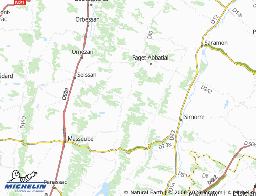 Mapa MICHELIN Tachoires - ViaMichelin