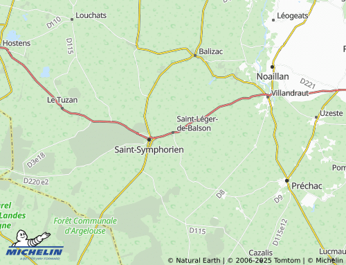 MICHELIN Saint-Léger-de-Balson map - ViaMichelin