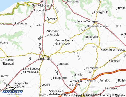 MICHELIN Grainville-Ymauville map - ViaMichelin