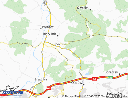 Carte MICHELIN Wola Ociecka - ViaMichelin