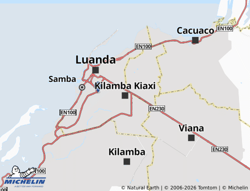 Kaart MICHELIN Kilamba Kiaxi - ViaMichelin