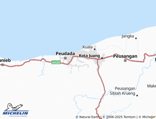 MICHELIN Abeuk Tingkeum map - ViaMichelin