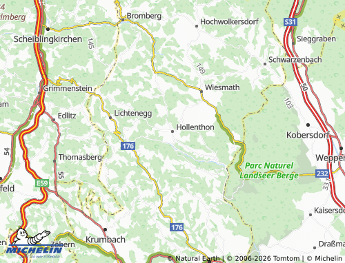 MICHELIN Hollenthon map - ViaMichelin
