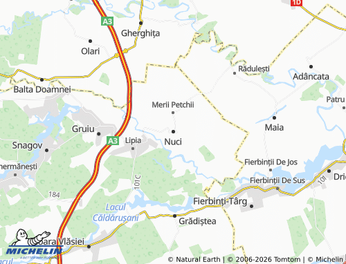 Carte MICHELIN Nuci - ViaMichelin