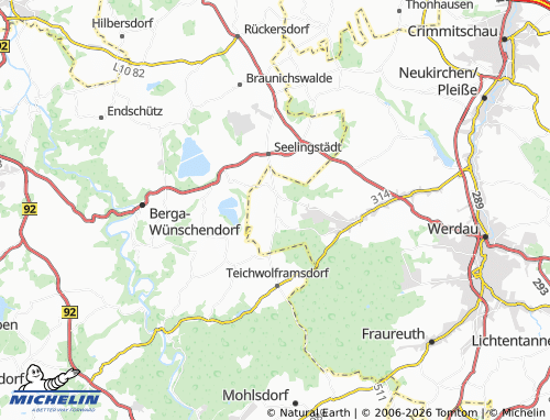 Carte MICHELIN Trünzig - ViaMichelin