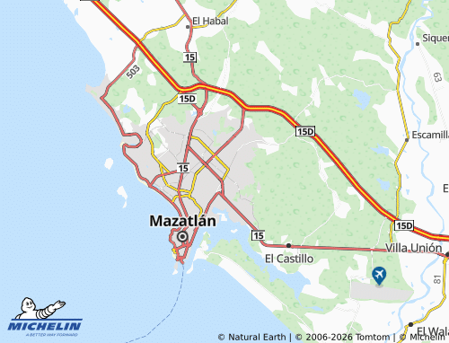 MICHELIN Infonavit El Conchi map - ViaMichelin