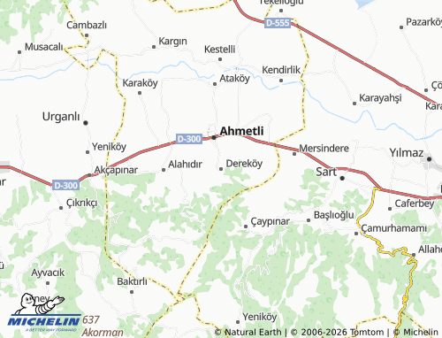 MICHELIN Dereköy map - ViaMichelin
