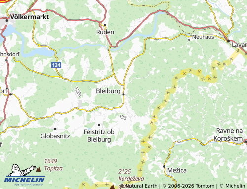 MICHELIN Bleiburg map - ViaMichelin