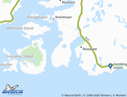 Kaart MICHELIN Carraroe - ViaMichelin