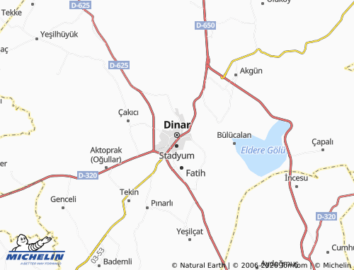 Mapa MICHELIN Dinar - ViaMichelin