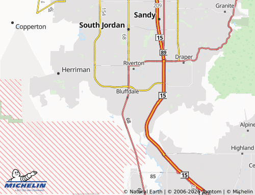 Mappa MICHELIN Bluffdale - ViaMichelin