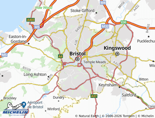Carte MICHELIN Bristol - ViaMichelin