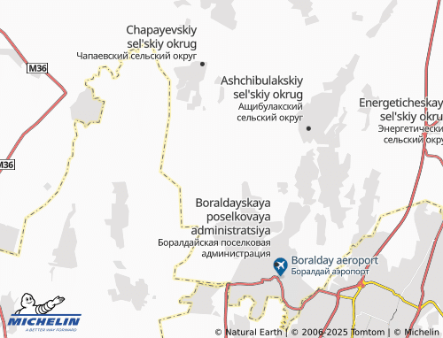 MICHELIN Kaztsikovskiy sel'skiy okrug map - ViaMichelin