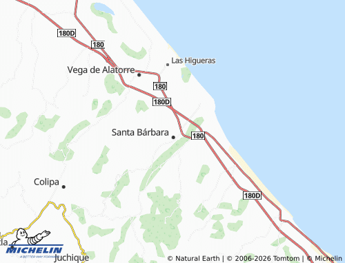 Mapa MICHELIN Santa Lucía - ViaMichelin