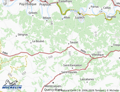 Mappa MICHELIN Carnac-Rouffiac - ViaMichelin