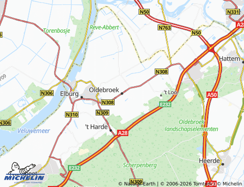 MICHELIN Oldebroek map - ViaMichelin