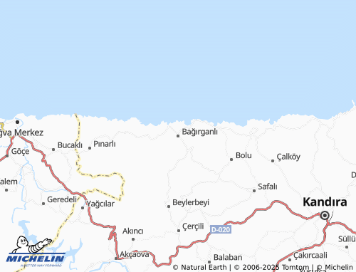 MICHELIN Bağırganlı map - ViaMichelin