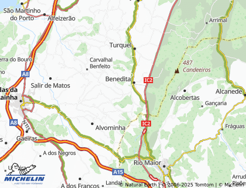 MICHELIN-Landkarte Riba Fria - ViaMichelin