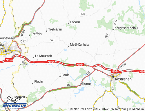 MICHELIN Kermarec map - ViaMichelin