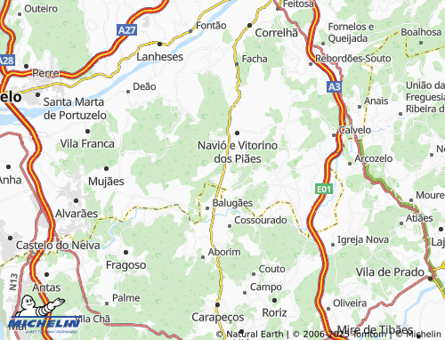 Mapa MICHELIN Outeiro - ViaMichelin