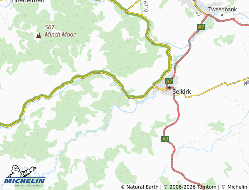 Carte MICHELIN Bowhill - ViaMichelin