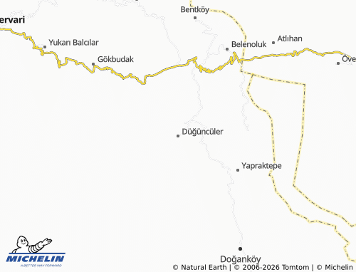 Mappa MICHELIN Düğüncüler - ViaMichelin