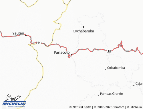 MICHELIN Pariacoto map - ViaMichelin