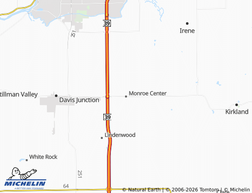 Mapa MICHELIN Monroe Center - ViaMichelin