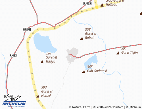 Mapa MICHELIN Ghadamis - ViaMichelin