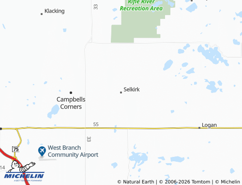 Kaart MICHELIN Selkirk - ViaMichelin