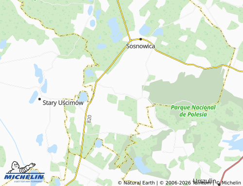 MICHELIN-Landkarte Komarówka - ViaMichelin