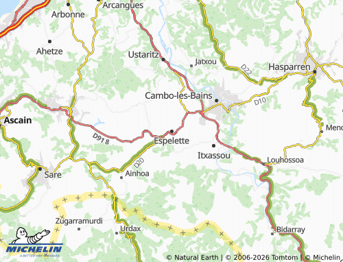 Mapa MICHELIN Espelette - ViaMichelin