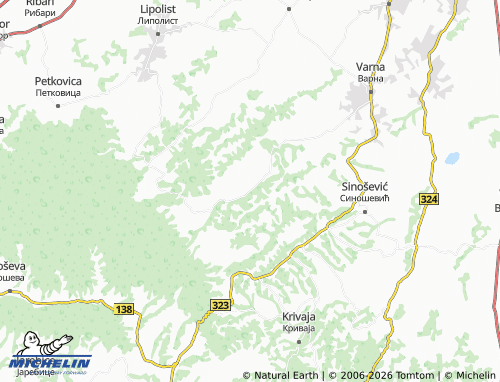 Carte MICHELIN Grušić - ViaMichelin